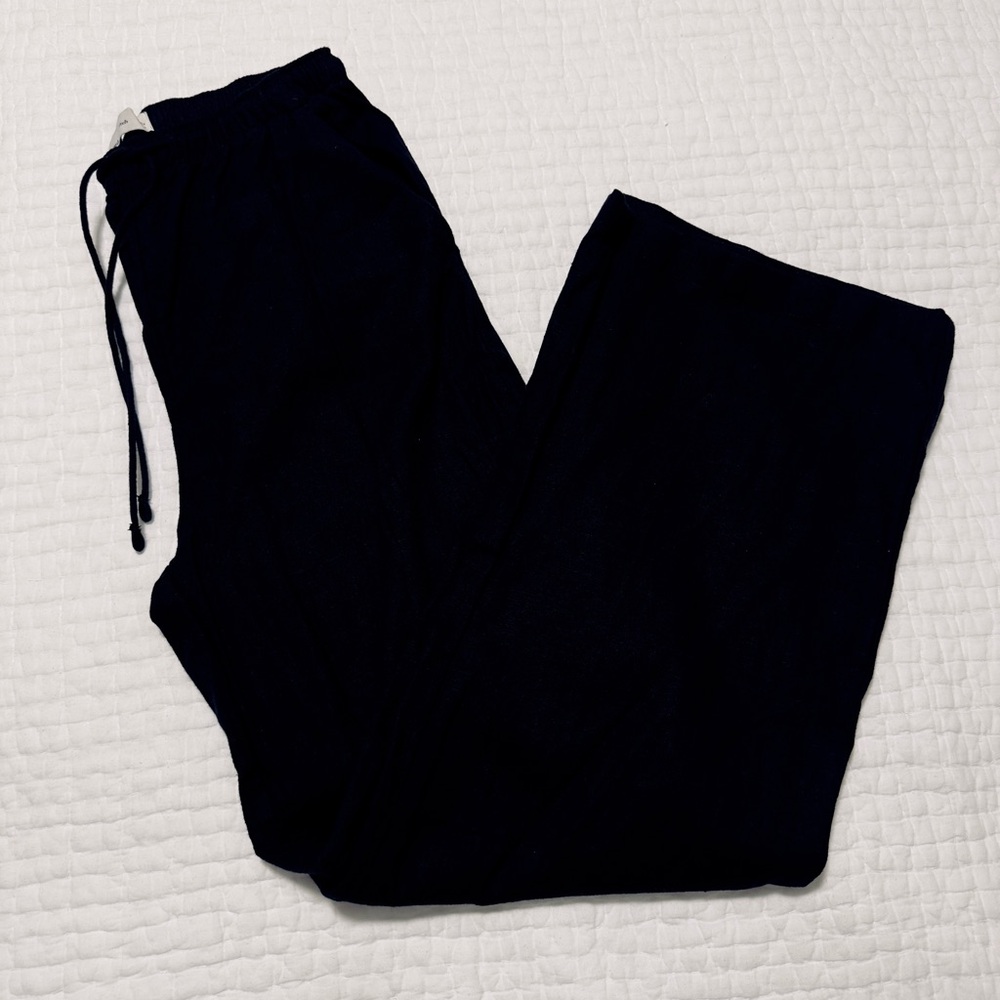 Abercrombie & Fitch Black Linen Pants